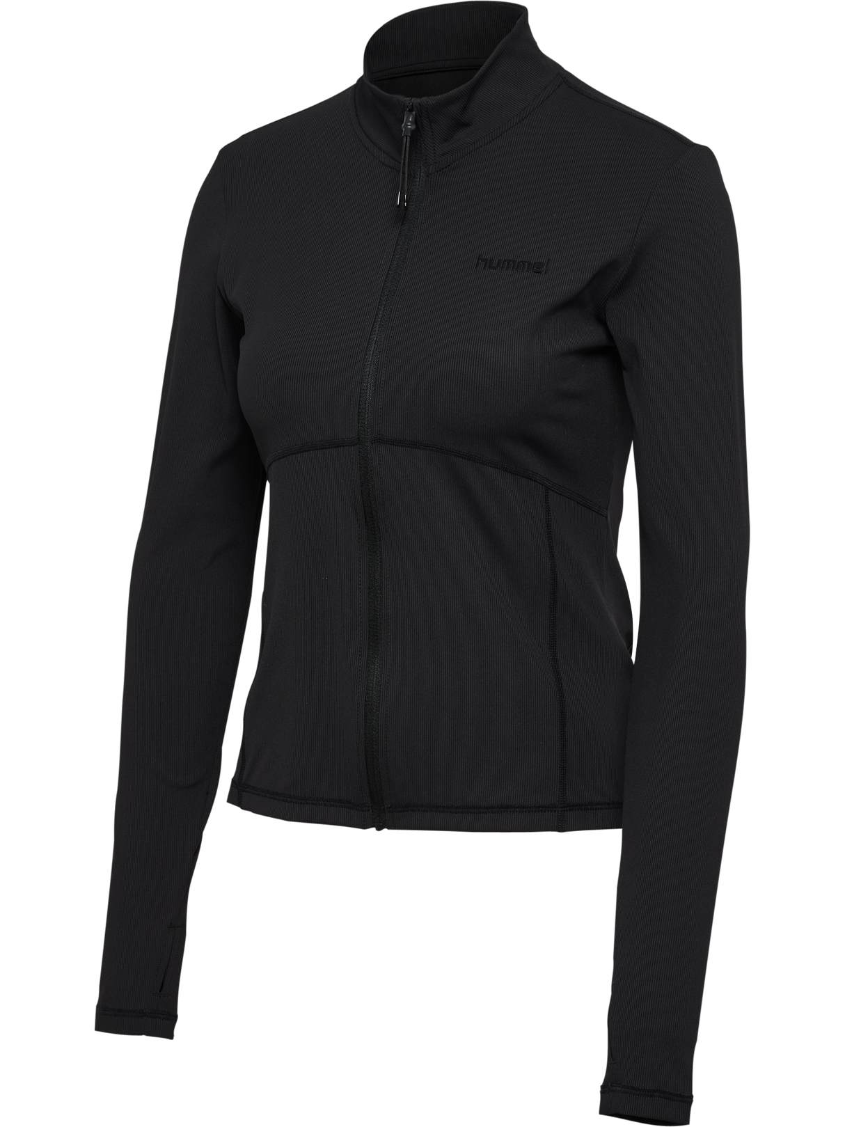 hummel Women's Prima Rib Zip Blouse-1