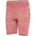 hummel Women's Mindful Training Energy Seamless Mid Waist Shorts-1