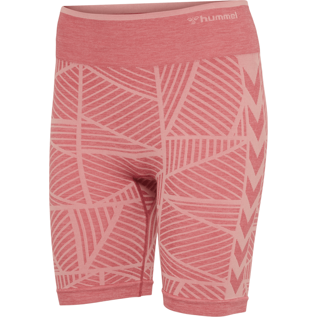 hummel Women's Mindful Training Energy Seamless Mid Waist Shorts-1