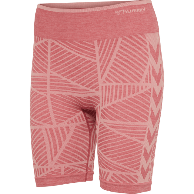 hummel Women's Mindful Training Energy Seamless Mid Waist Shorts-1