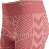 hummel Women's Mindful Training Energy Seamless Mid Waist Shorts-3