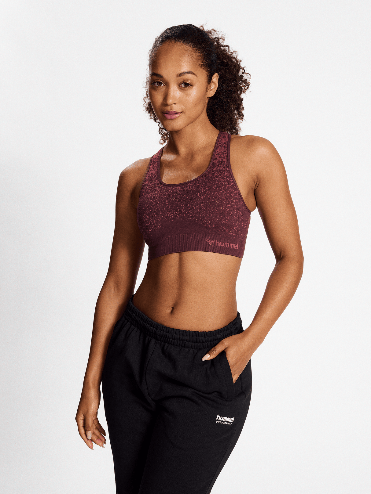hummel Women's Mindful Training Fade Seamless Sports Top-5