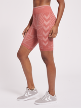hummel Women's Mindful Training Energy Seamless Mid Waist Shorts-5
