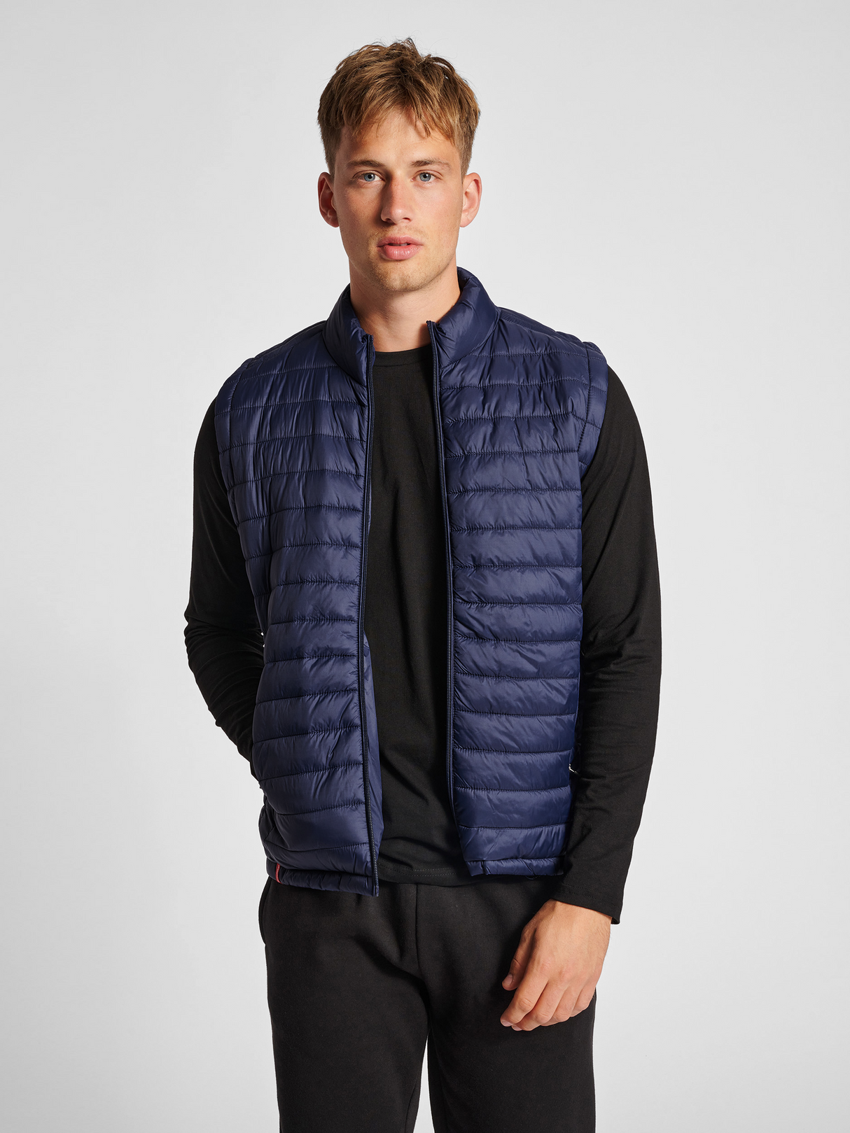 hummel Men's Red Quilted Waistcoat-5