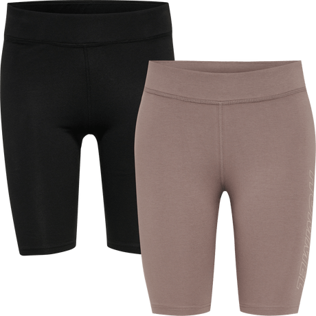 hummel Women's Training Essentials Maja 2-Pack Mid Waist Tight Shorts-1