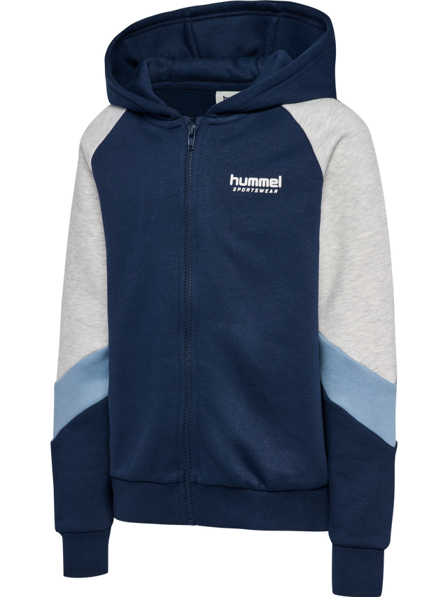 hummel Youth Loose Blocked Zip Hoodie-1