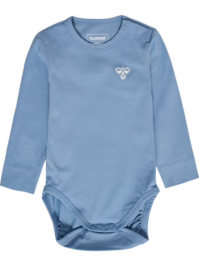 hummel Youth Mini Bee Solid Bodysuit Long Sleeve-1
