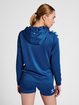 hummel Women's Core XK Poly Zip Hood Sweatshirt-4