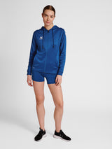 hummel Women's Core XK Poly Zip Hood Sweatshirt-6