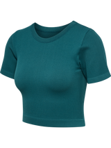 hummel Women's Pulse Seamless Rib Short Sleeve T-Shirt-1