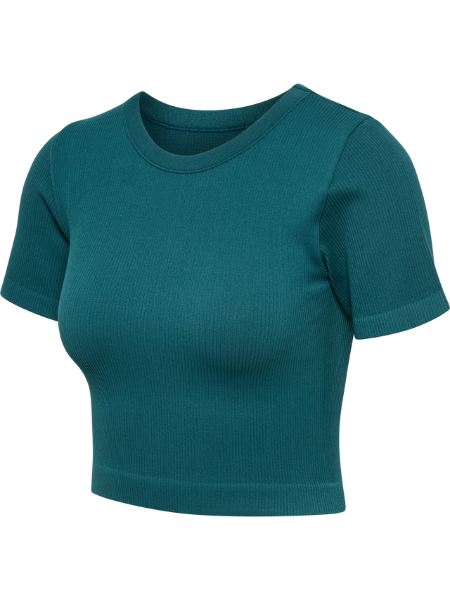 hummel Women's Pulse Seamless Rib Short Sleeve T-Shirt-1