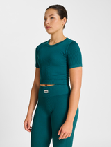 hummel Women's Pulse Seamless Rib Short Sleeve T-Shirt-5