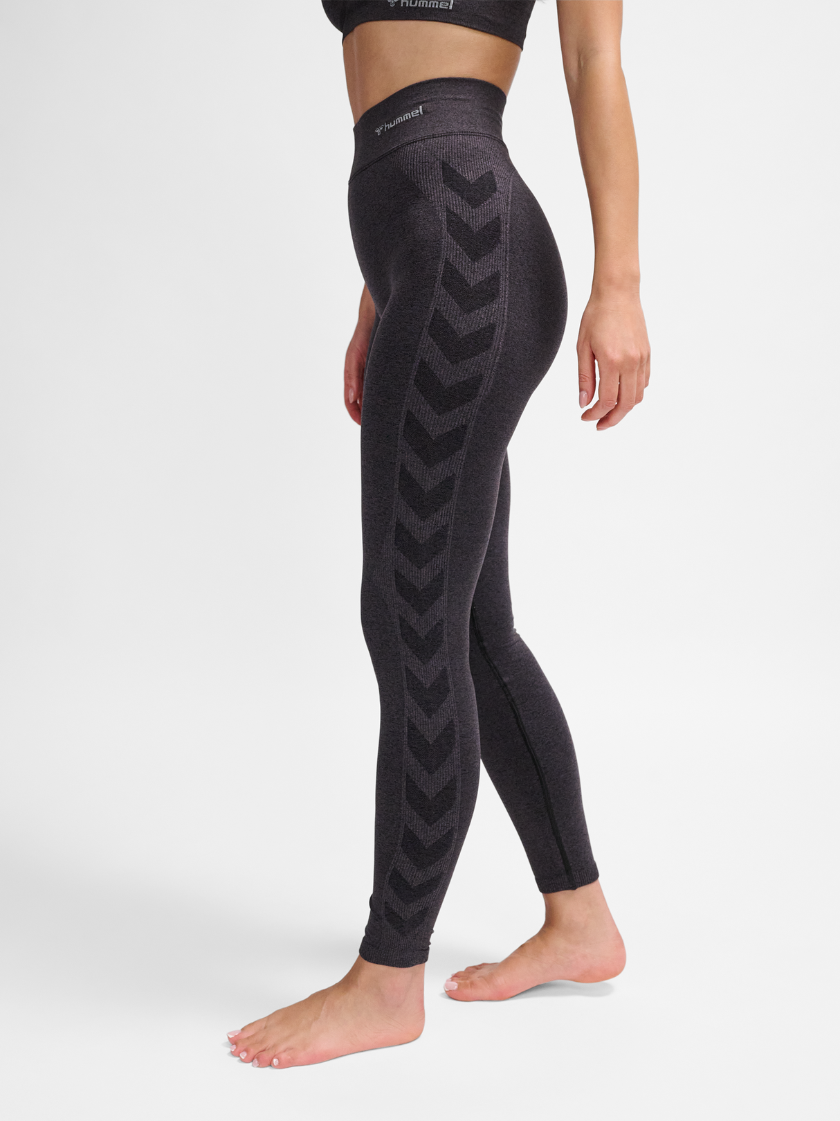 hummel Women's Ci Seamless Mid Waist Scrunch Tight-5