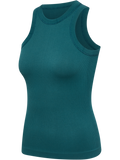 hummel Women's Pulse Seamless Rib Tank Top-1