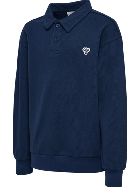 hummel Youth Loose Pique Polo Sweatshirt-1