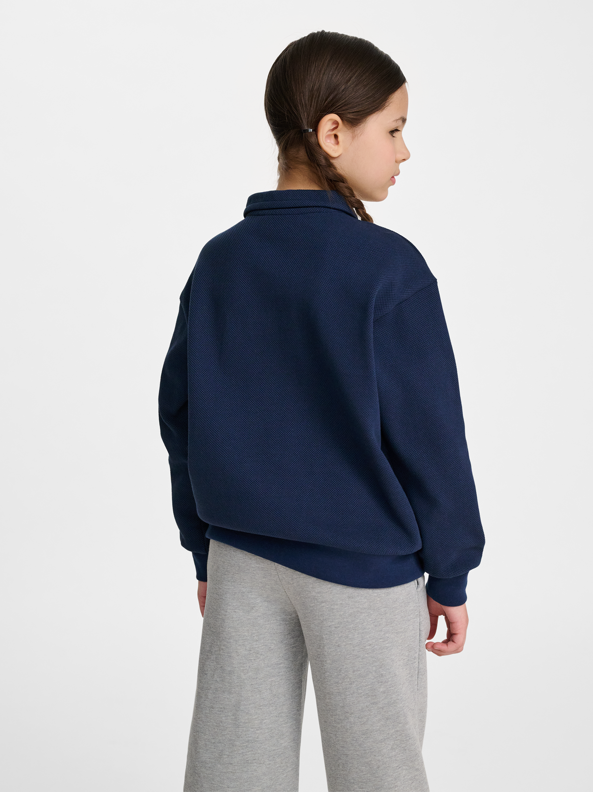 hummel Youth Loose Pique Polo Sweatshirt-4