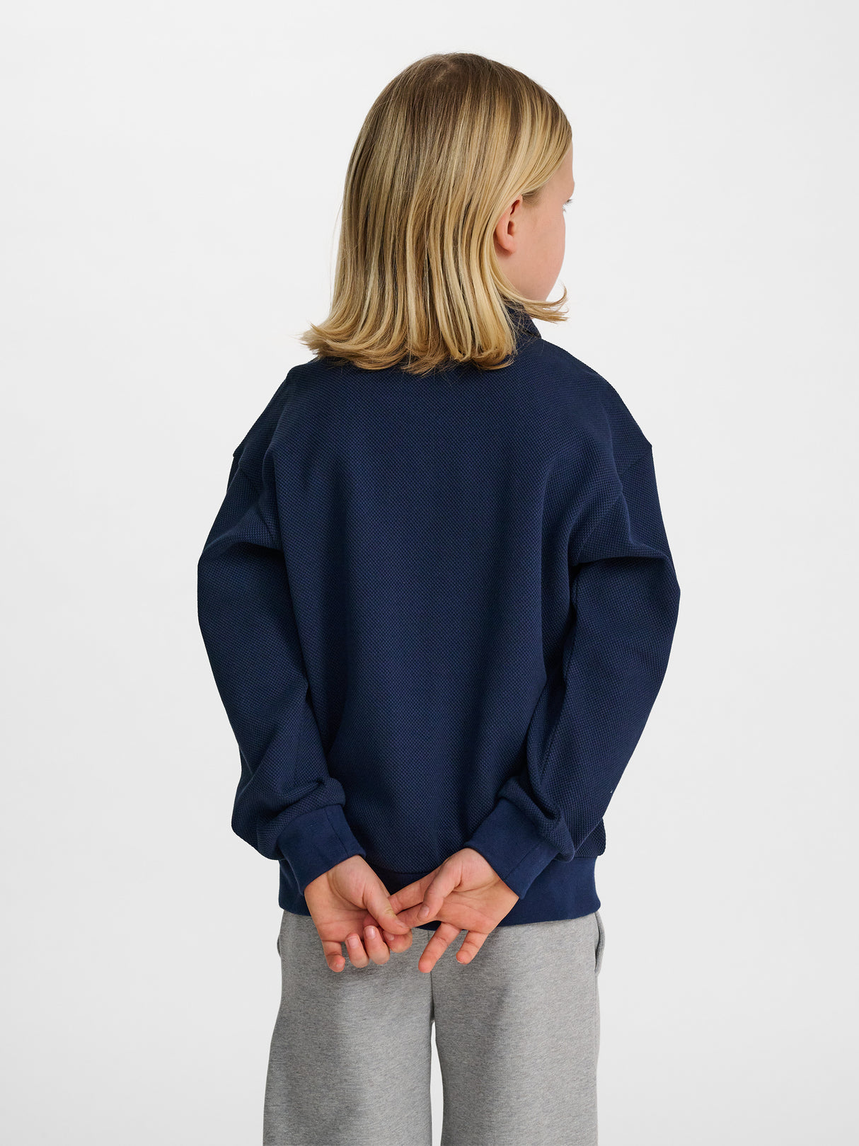 hummel Youth Loose Pique Polo Sweatshirt-6