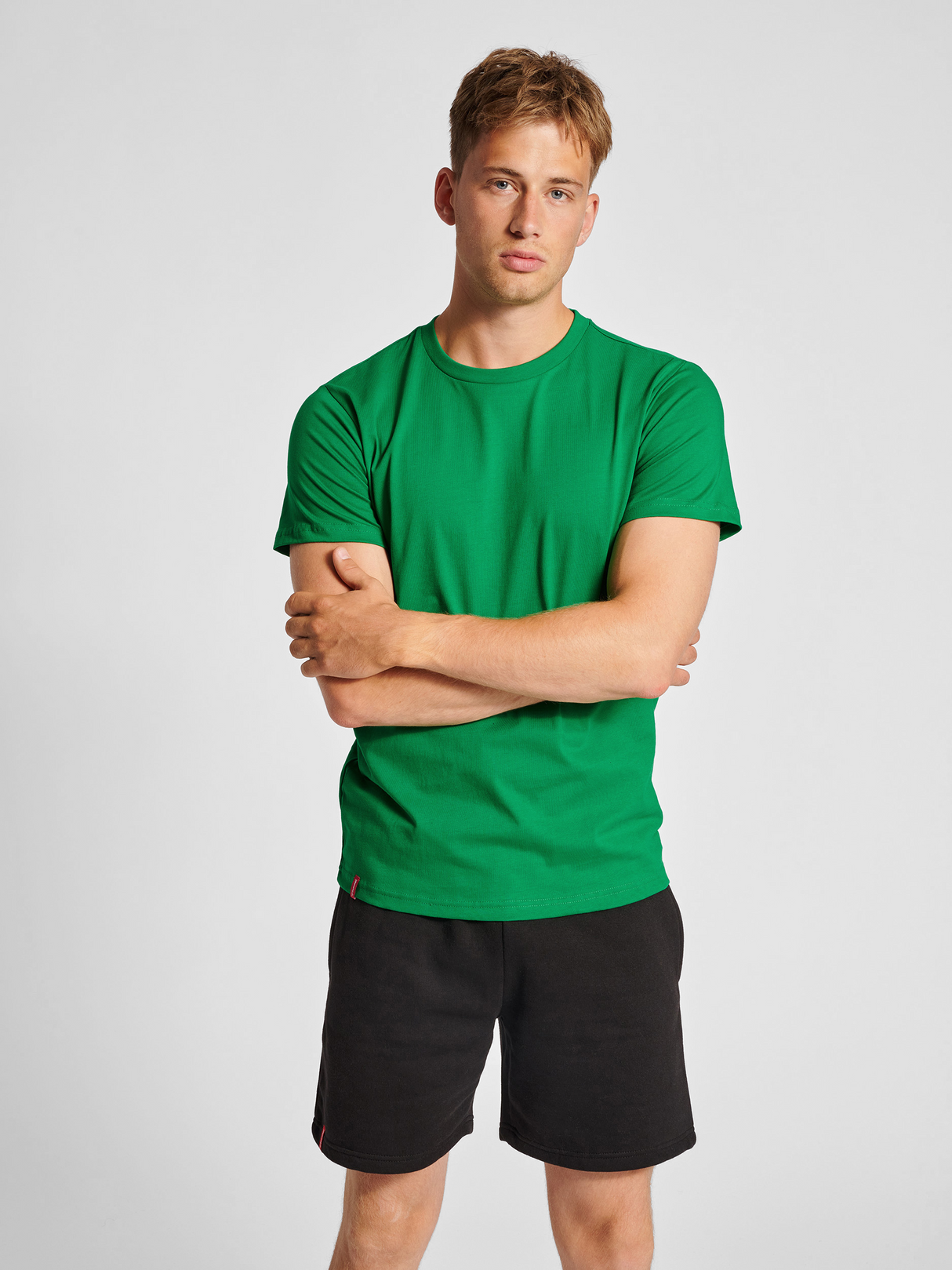 hummel Men's Red Heavy Short Sleeve T-Shirt-5