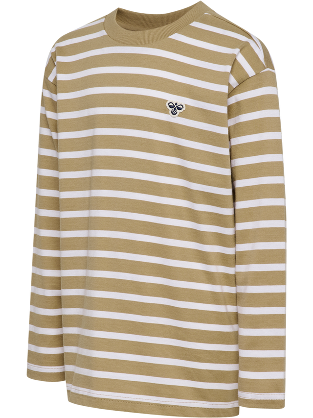 hummel Youth Loose Stripe Long Sleeve T-Shirt Bee-1