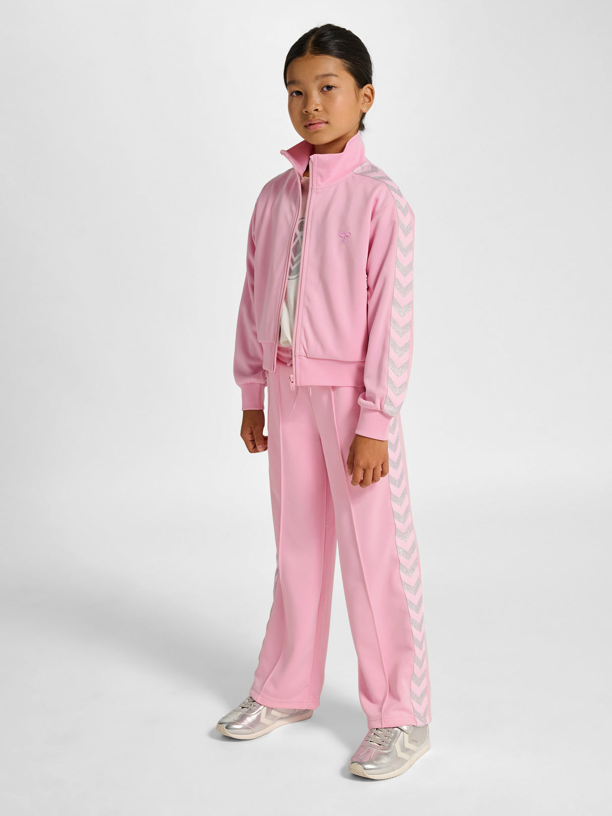 hummel Youth Regular Poly Tape Zip Jacket-7