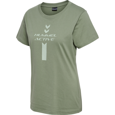 hummel Women's Active Graphic Cotton Tee Short Sleeve-1