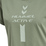 hummel Women's Active Graphic Cotton Tee Short Sleeve-3