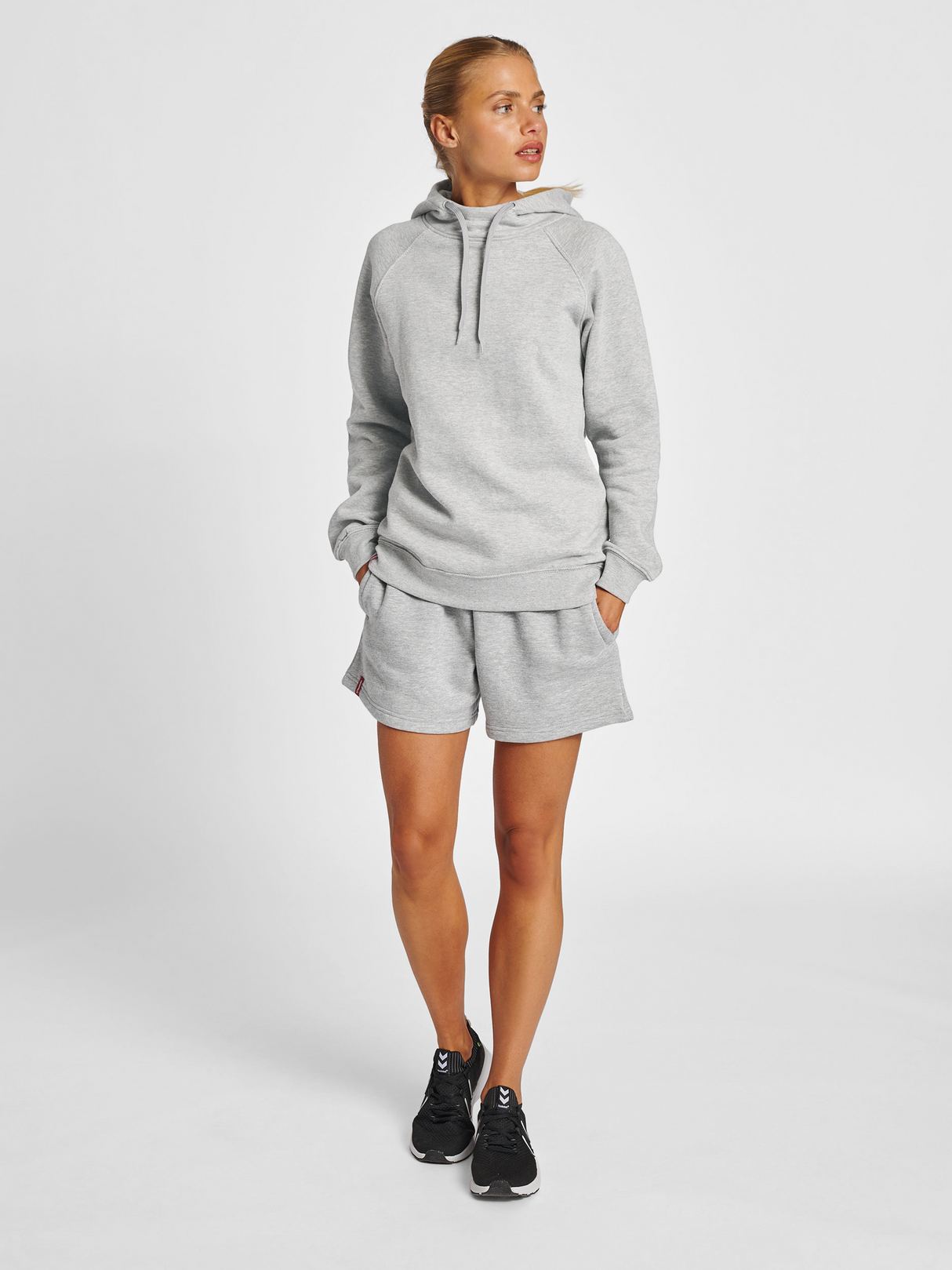 hummel Women's Red Heavy Hoodie-4