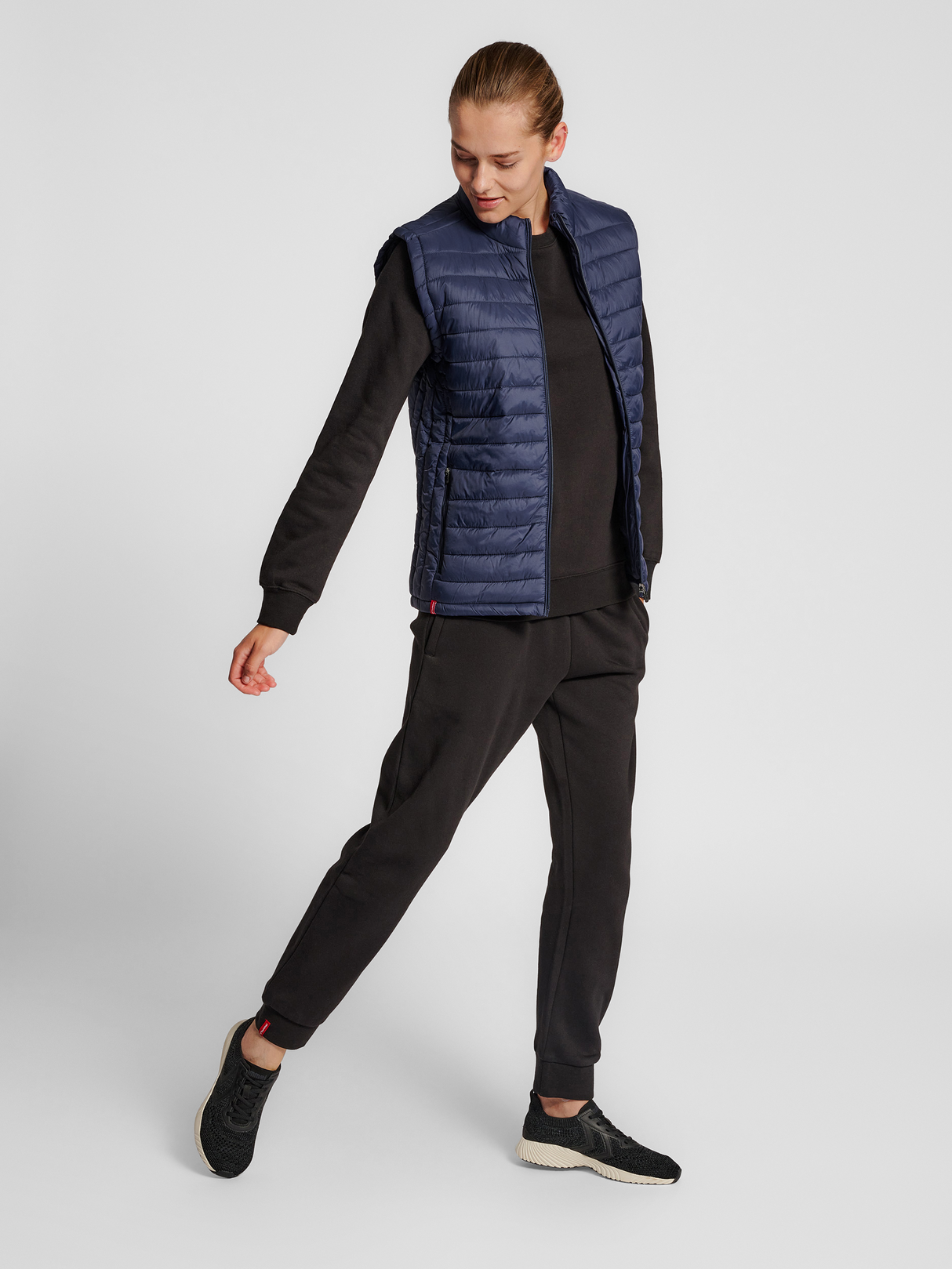 hummel Women's Red Quilted Waistcoat-4