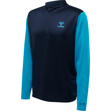 hummel Men's Ongrid 1/2 Zip Poly Sweatshirt-1