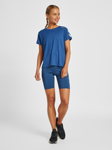 hummel Women's Mindful Training Grace High Waist Tight Shorts-4