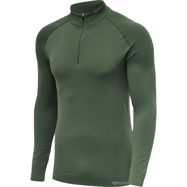 hummel Men's Stroke Seamless Half Zip-1