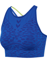 hummel Women's Mindful Training Leo Seamless Sports Bra-1