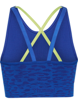 hummel Women's Mindful Training Leo Seamless Sports Bra-2