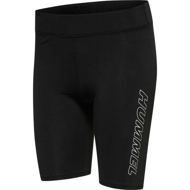hummel Women's Training Essentials Maja Mid Waist Cotton Tight Shorts-1