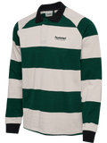 hummel Men's Loose Striped Long Sleeve Polo-1