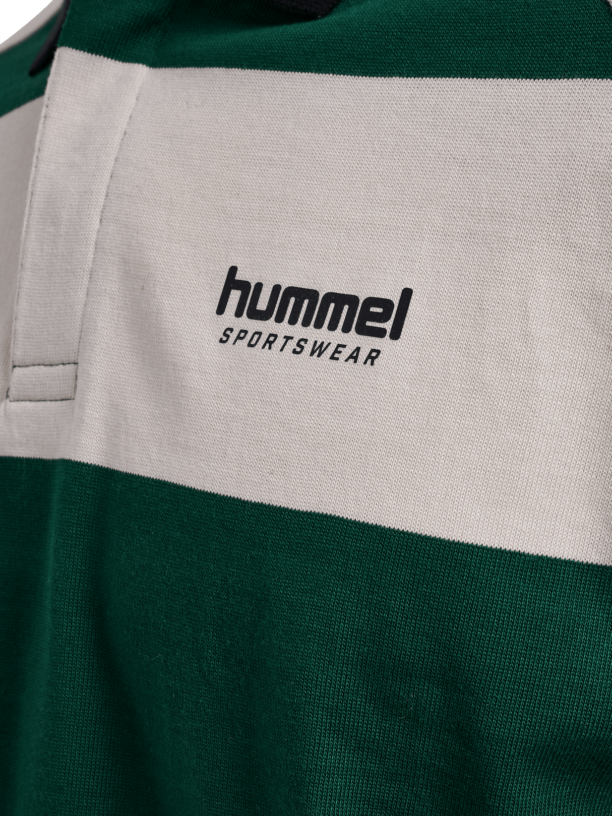 hummel Men's Loose Striped Long Sleeve Polo-3