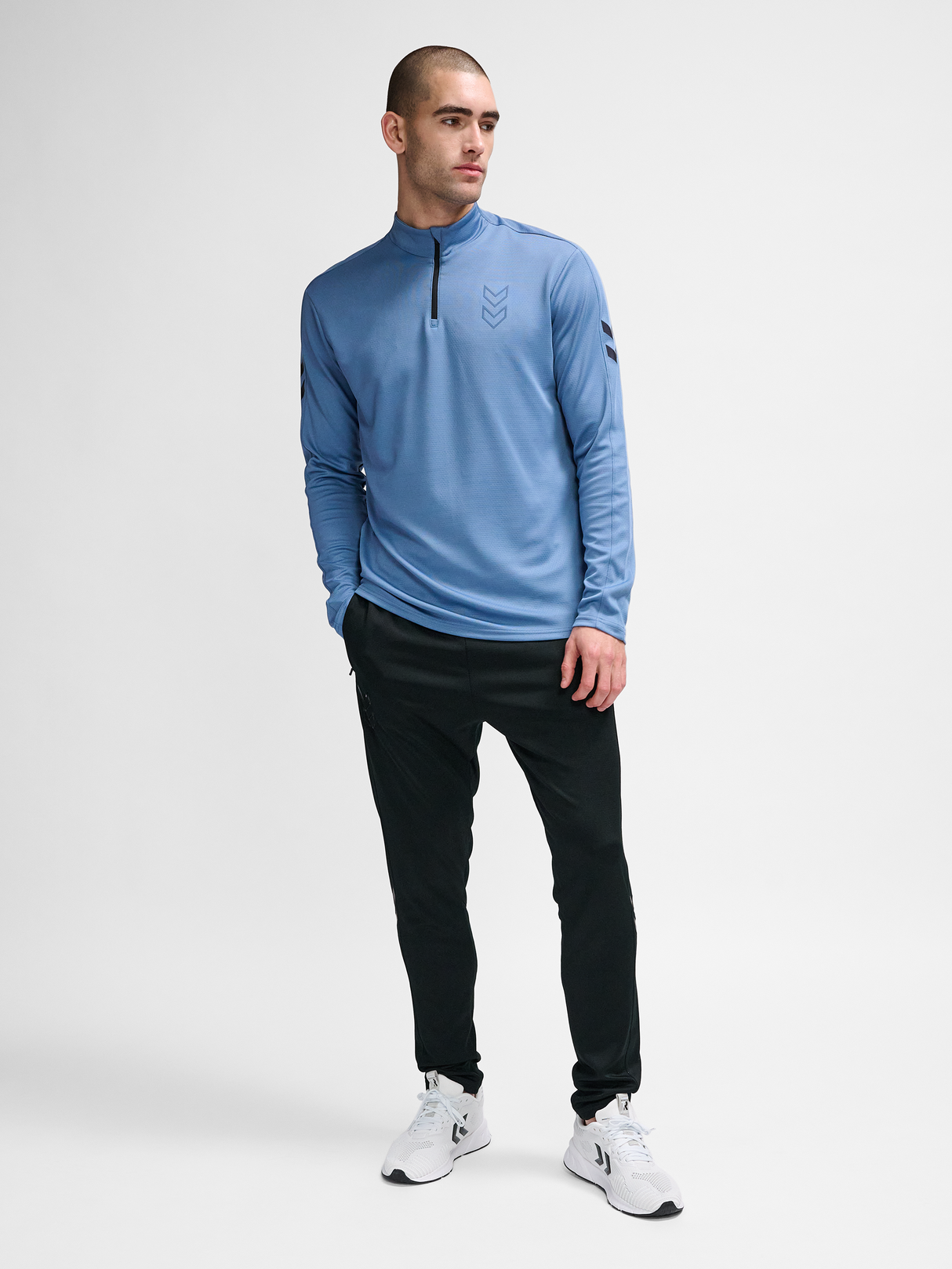 hummel Men's Active Polyester Half Zip-5