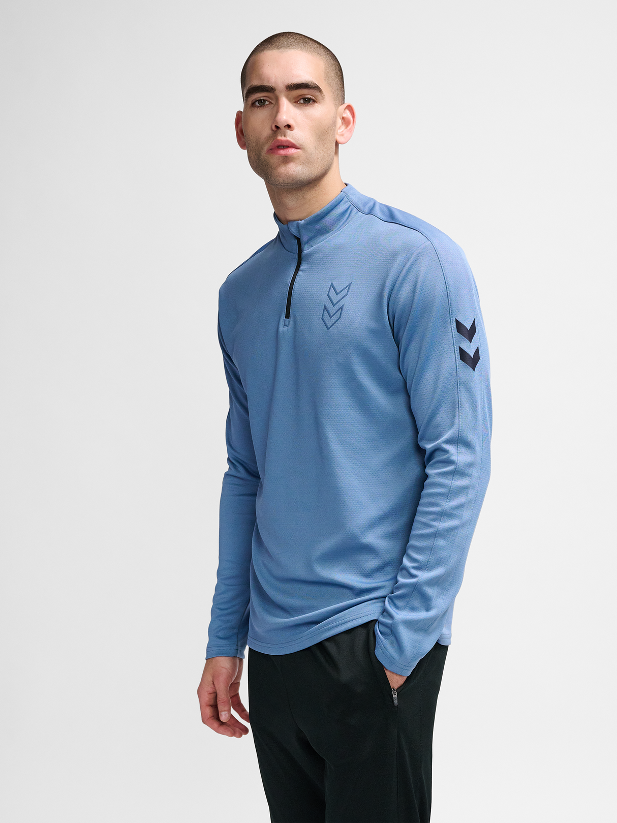 hummel Men's Active Polyester Half Zip-6
