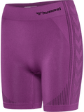 hummel Women's Mindful Training Shaping Seamless Mid Waist Shorts-1