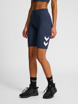 hummel Women's Pulse Logo Mid Waist Shorts Tights-4