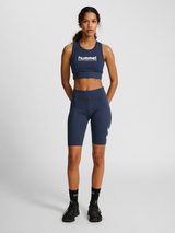 hummel Women's Pulse Logo Mid Waist Shorts Tights-5