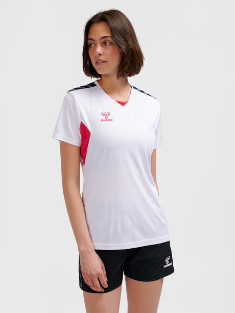 hummel Women's Authentic Polyester Short Sleeve Soccer Jersey-1