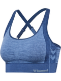 hummel Women's Mindful Training Shine Seamless Sports Bra-1