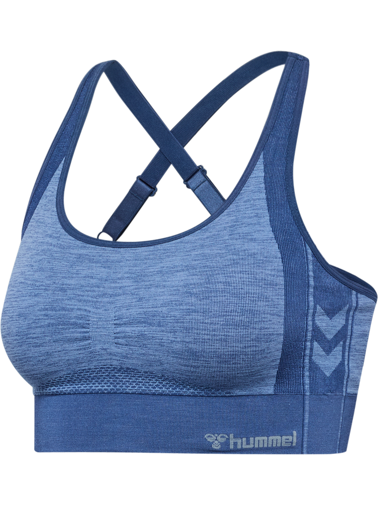 hummel Women's Mindful Training Shine Seamless Sports Bra-1
