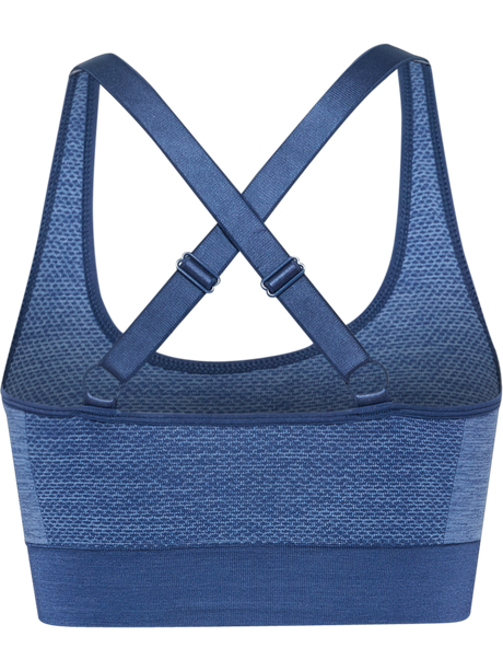 hummel Women's Mindful Training Shine Seamless Sports Bra-2