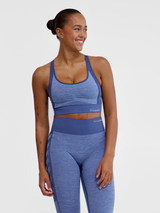 hummel Women's Mindful Training Shine Seamless Sports Bra-5