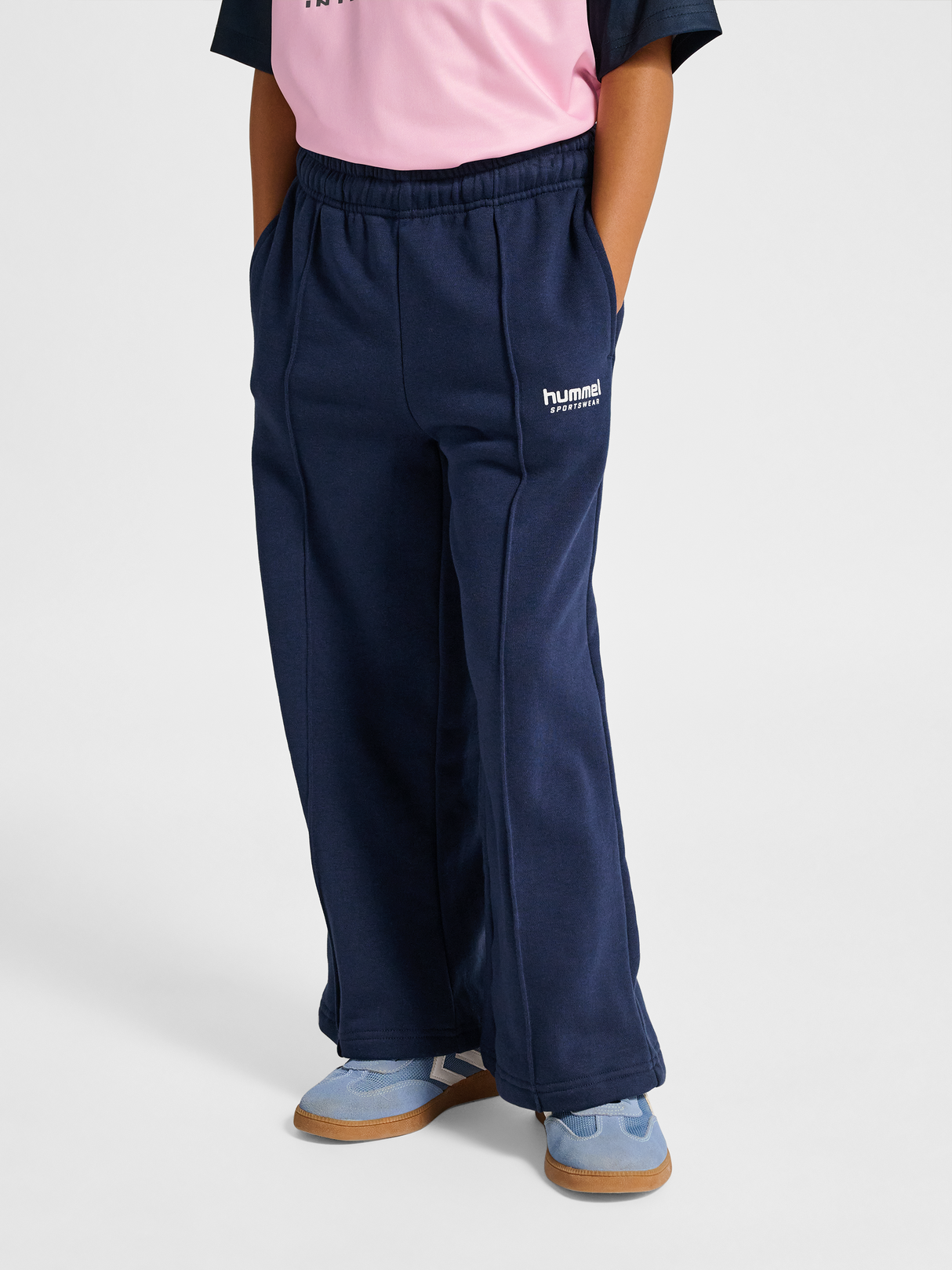 hummel Youth Loose Wide Leg Pintug Sweatpants-5