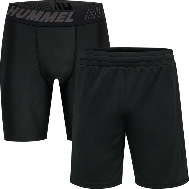 hummel Men's Training Essentials Topaz 2-Pack Shorts Set-1
