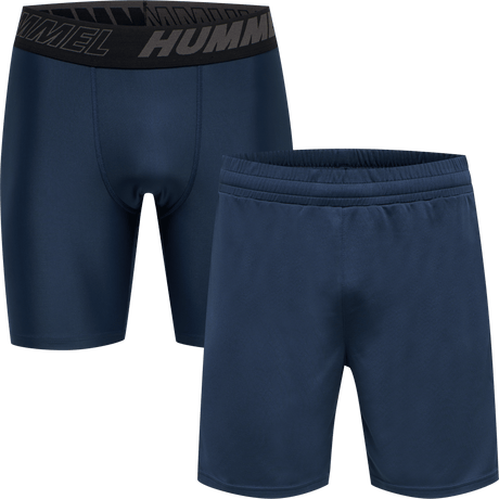 hummel Men's Training Essentials Topaz 2-Pack Shorts Set-1