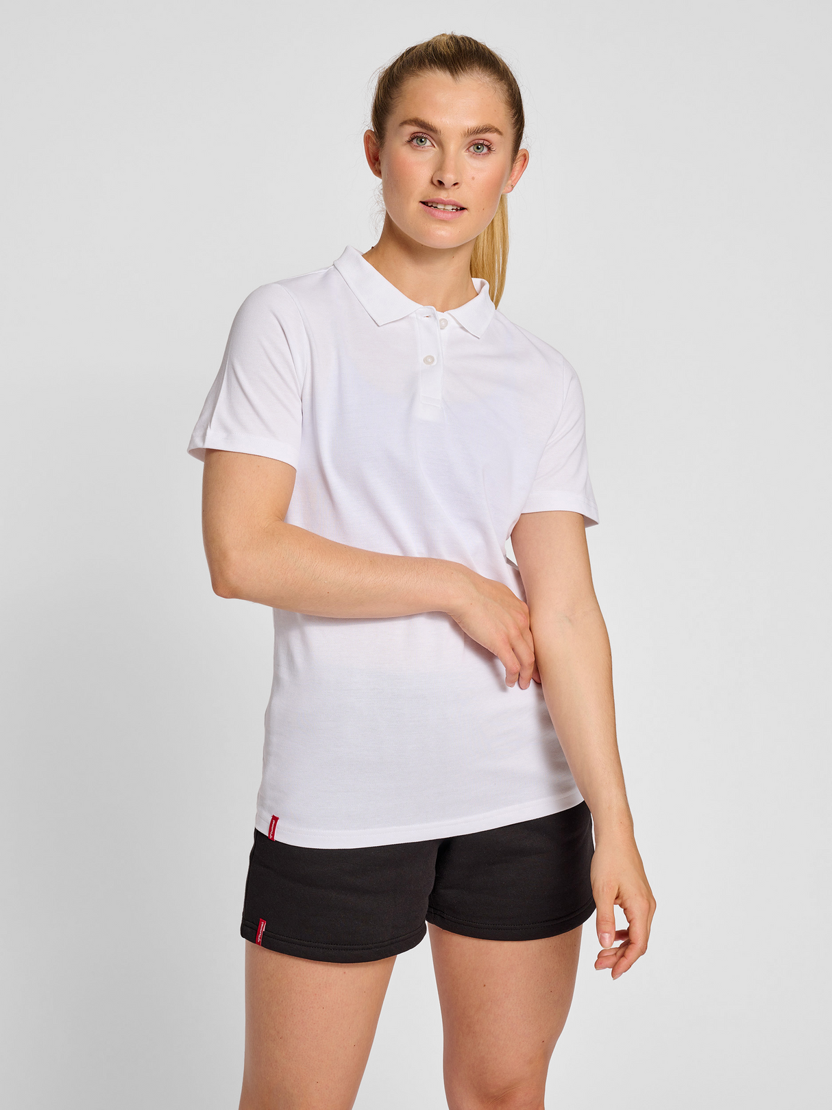 hummel Women's Red Classic Polo-5